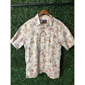 Pendleton Surf Men X-Large Hawaiian/Pineapple/Hula Dancers Short Sleeve Shirt